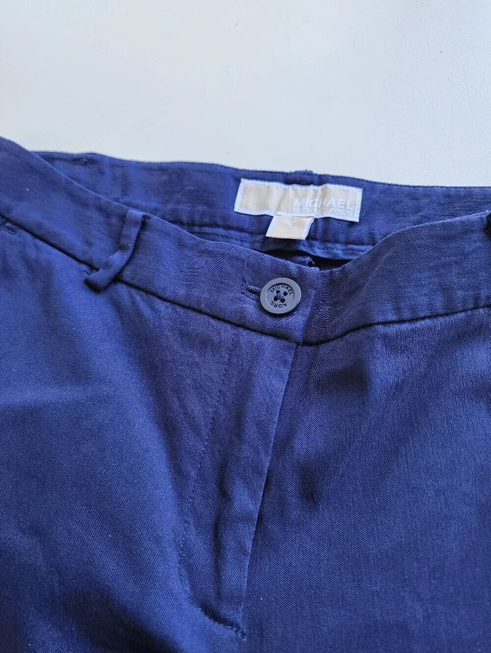 Michael Kors Chino Pants Navy Blue Womens 30x26 Petite 6P